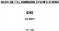 Icon of LC-XS31 RS-232 Basic Serial Commands